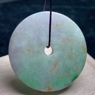 A-Grade Burmese Jadeite Jade Safety Buckle Pendant Floating Flower Safety Buckle Jewelry Live Supply