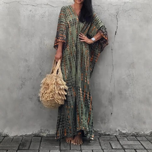 Women's Spring and Summer 2025 European and American Fashion Unisex Bohemian Beach Style Dress