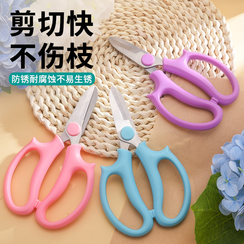 代发艾锐盾插花专用剪园艺花艺剪刀修枝剪花枝不锈钢手工剪刀工具