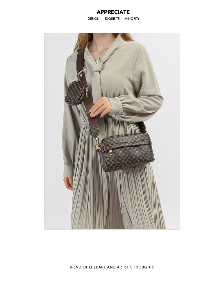 369g Weight Polyester Lining Material Zipper Closure Type Single Shoulder Strap Strap Type Square Bag Bags Type Daily Occasion PU Material Women's Backpack Backpack Argyle Pattern All Seasons Season Women's Gender Elegant, Vintage Style Style Square Shape Women's PU Argyle Elegant Vintage Style Square Zipper Square Bag 5