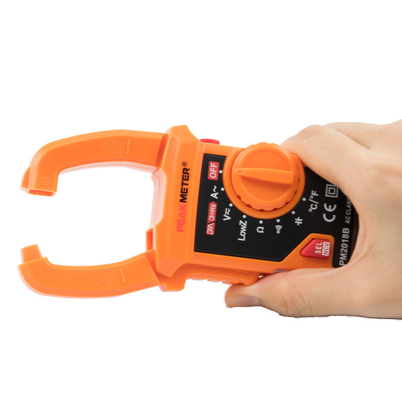 PEAKMETER华谊PM2018B高精度数字钳型表智能万能表电流表电工钳表