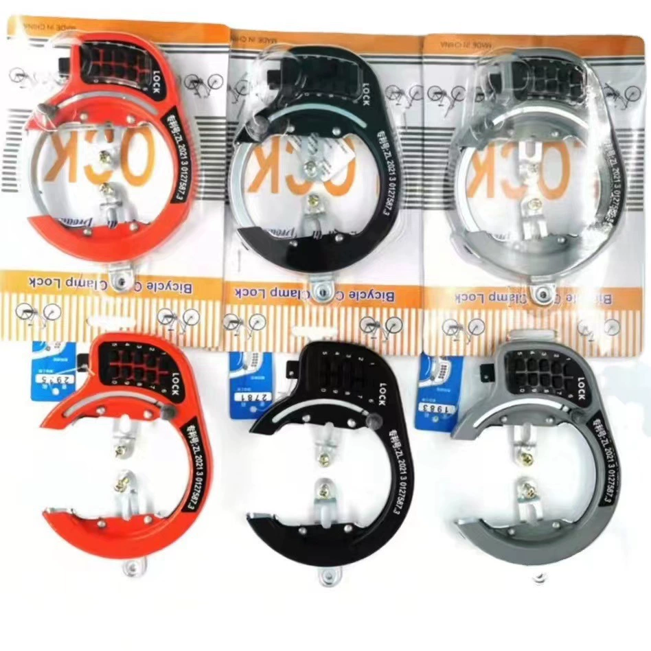 Велосипедный замок с фиксированным паролем, замок для горного велосипеда, складной U-образный замок для велосипеда, замок с когтями краба, замок с кольцом из стальной трубы, замок в форме подковы