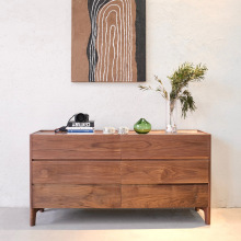 木有作为美拉德北美黑胡桃木深色斗柜抽屉边柜餐边柜收纳柜实木柜