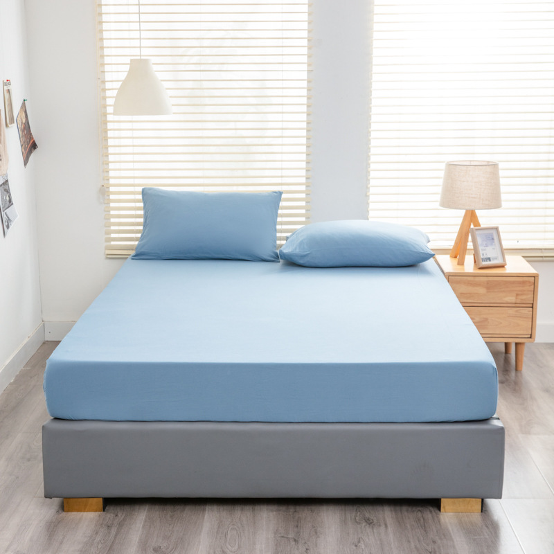 Nuevo 40 algodón lavado con agua cama de algodón sólido simple casa Simmons colchón cubierta de protección antideslizante cama de cama