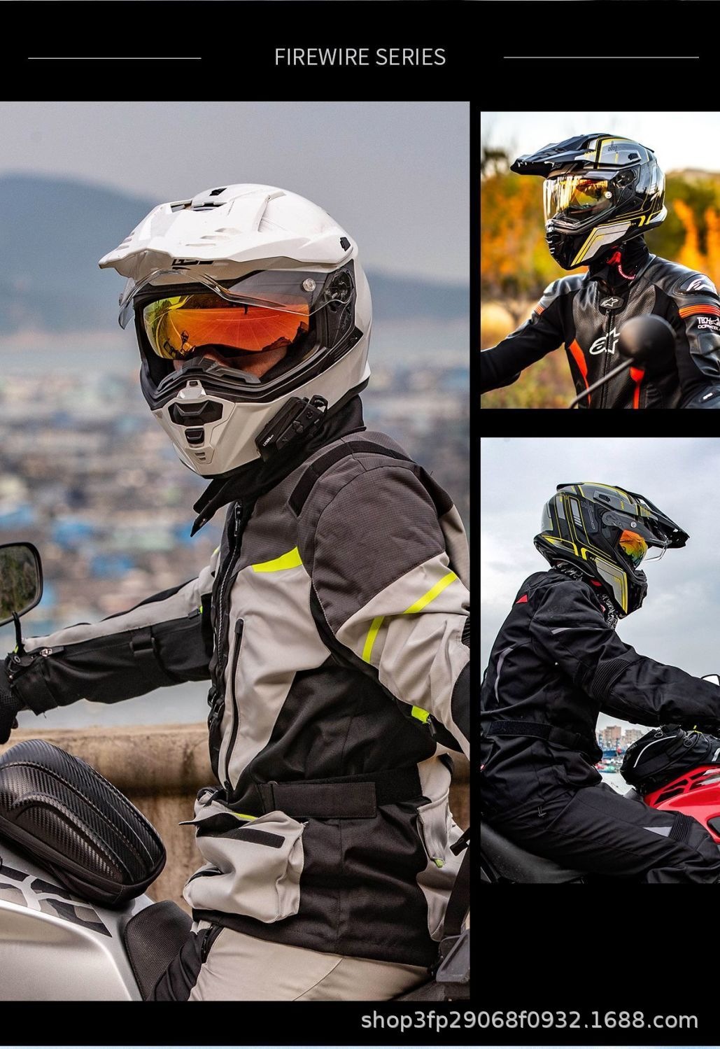Gsb Rally Helmet Xp22 Dual-Lens Motorcycle Full-Face Helmet for Off-Road Use, Suitable for Men and Women, All-Season, with Reserved Bluetooth Slot