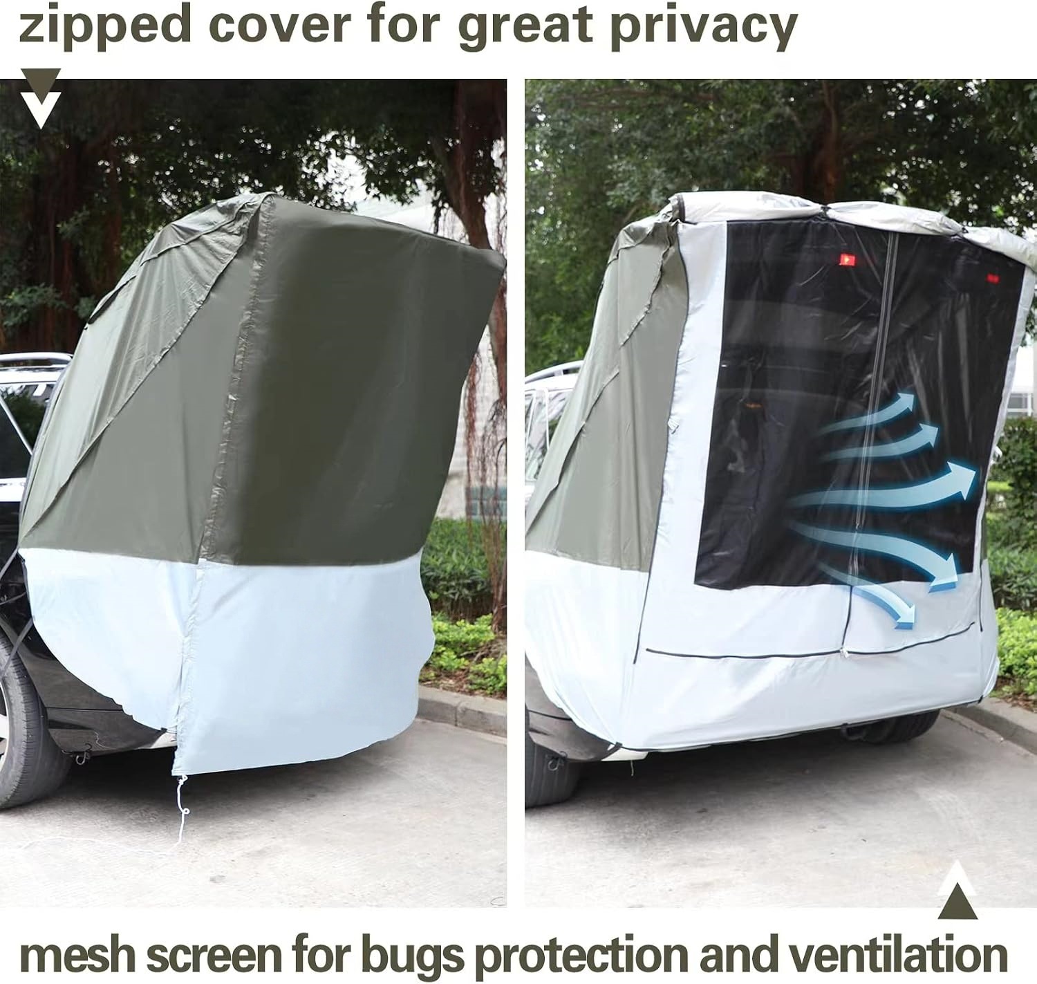 Cross-Border Outdoor Car Camping Tent, Portable and Easy-To-Set-Up Tent for Camping, Road Trips, and Changing Clothes
