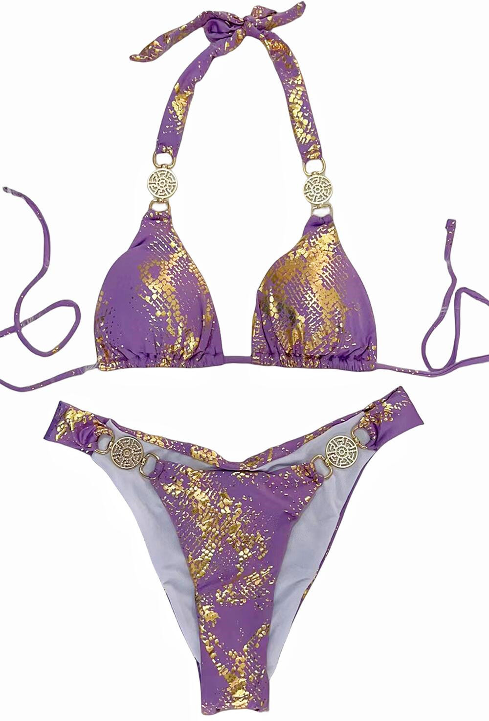154g Weight Sexy Feel Of Sensation Mid Waist Panties Waist Bralette Bra Category Polyester Fabric Type 2 Pieces Set Quantity Swimming Pool, Beach Occasion Solid Color Pattern Women's Gender Women's Solid Color 2 Pieces Set Bikinis Swimwear 23