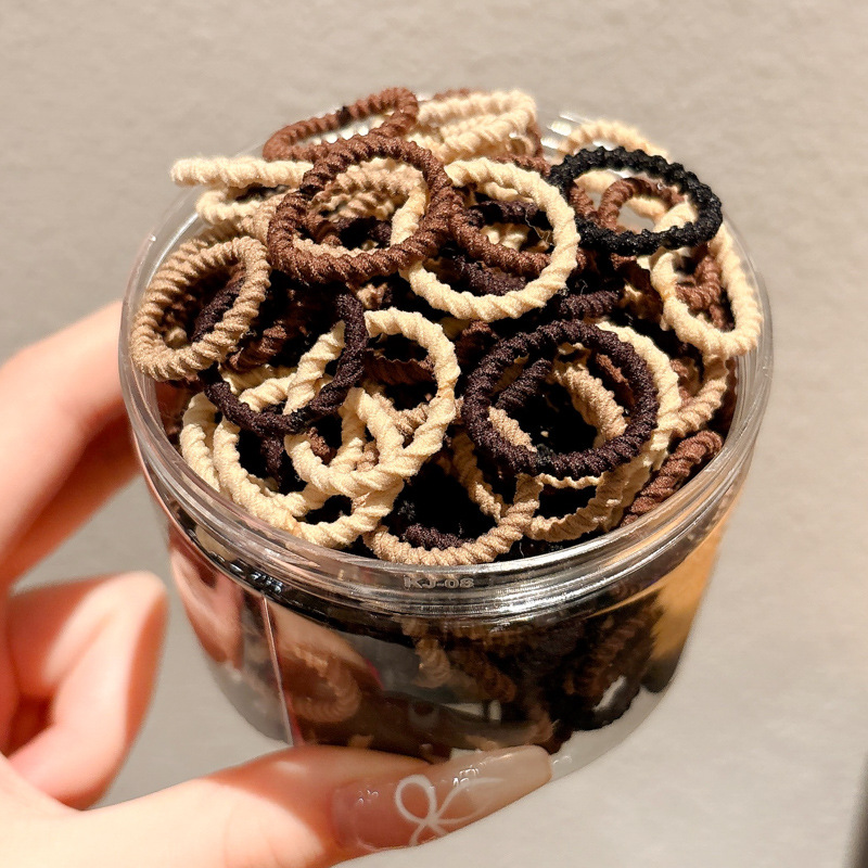 Pequeña banda de goma disponible negra para las mujeres, alta banda de goma elástico y durable, Banda del pelo, Banda del pelo para las muchachas