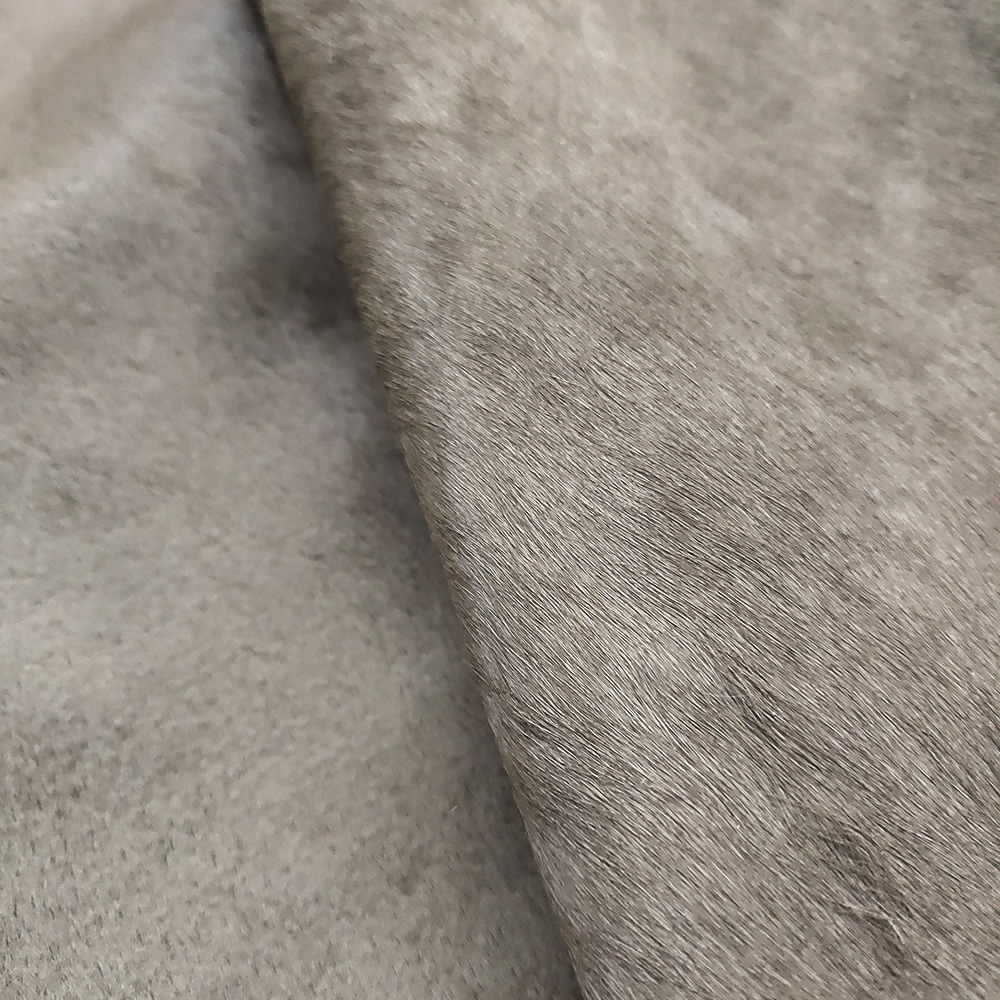 马毛皮革料皮毛马毛一体箱包地垫家具外面装饰男款马丁靴翻毛皮鞋