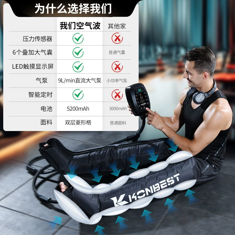 工場6腔エアウェーブレッグマッサージャーリラックス筋肉スポーツリハビリエアバッグレッグマッサージャークロスボーダー|undefined
