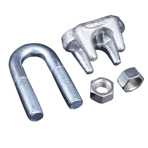 A-type wire rope chuck Mall Steel wire rope chuck tightener wire rope chuck U-shaped stainless steel lock