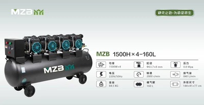 Hava kompressorları — Compressor Oil-Free Static Bass Industrial - 1500h-160