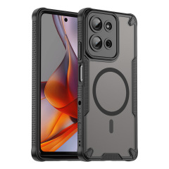 适用MOTO G35保护套G55 5G手机壳G75 5G凡甲防摔全包TPU+PC磁吸