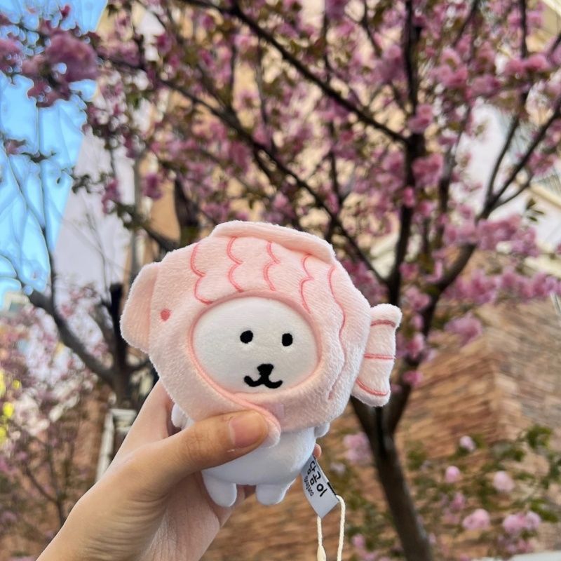 桜鯛焼きヘッドカバー、クマの着ぐるみ、人形玩具、ぬいぐるみ、ギフト、ペンダント、DIY、屋台人形、漫画