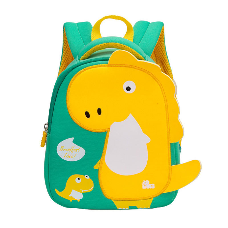 Nuevo dinosaurio de los niños material buceo kindergarten mochila dibujos animados linda chica estudiante Niño
