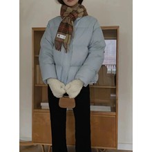 现 2025冬季新款韩国东大门baby酱简约轻便立领保暖羽绒服