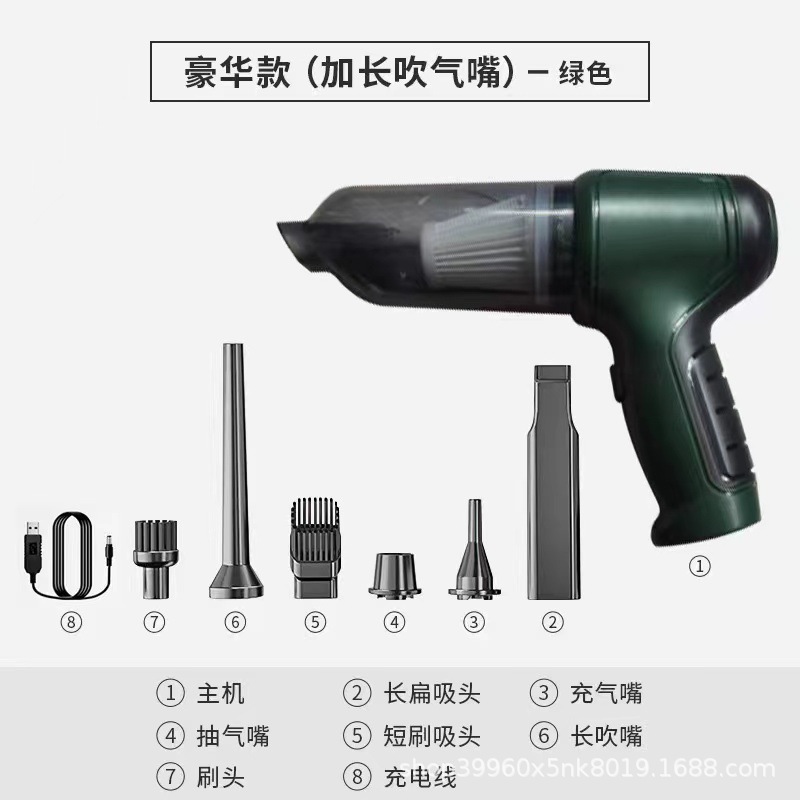 Mini – Car Vacuum Cleaner Tozsoranlar - green