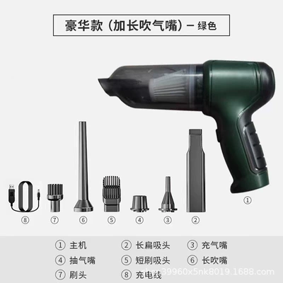 Car Vacuum Cleaner Portable Tozsoranlar - green