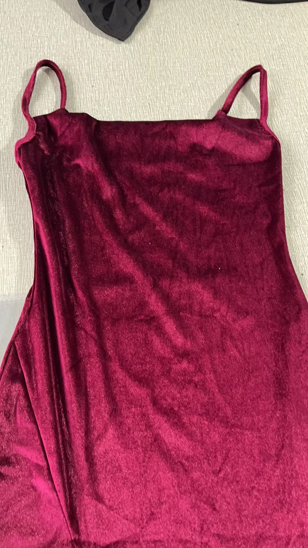 European And American Foreign Trade Cross-Border 2025 Summer New Sexy Slim Fit Slit Velvet Strap Party Dress For Women_ecoleips.com