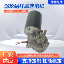 厂家定 制微型直流电机蜗轮蜗杆减速电机价格合适静音自锁马达24v