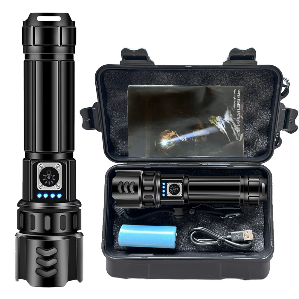 Трансграничный взрыв алюминиевого сплава с сильным светом фонарик аккумулятор удобный на открытом воздухе небольшой аварийный зум фонарик дальнего света
