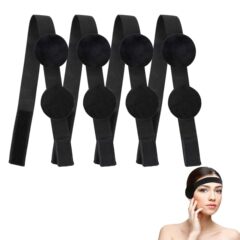 クロスボーダーの人気かつらのヘアバンドの弾力的なゴムバンドのマジックテープの耳保護かつらのヘアバンド