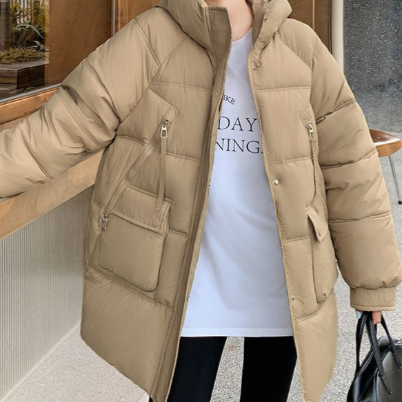 2026 new style women's winter mid-length Korean-style loose-fit padded cotton coat, thickened padded jacket 2026 new style women's winter mid-length Korean-style loose-fit padded cotton coat, thickened padded jacket
