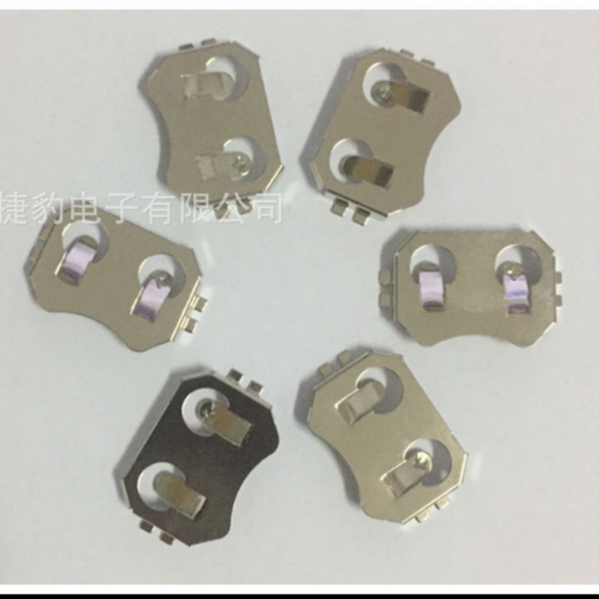 纽扣电池固定器CR2032电池座，厂家直销