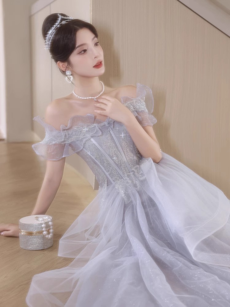 Đầm dạ hội một vai ôm body, phong cách sang trọng và tinh tế — Màu như hình chi tiết 5