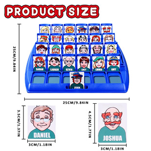 Cross-border New Products Guess Who I Am Card Game His Character Parent-Child Interactive Children's Educational Toys Intelligence Table Tour