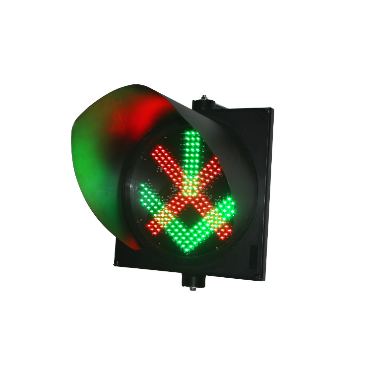 Luz de advertencia de una sola luz del fabricante de Shenzhen, luz indicadora LED para estaciones de peaje, luz de señalización de tráfico con cruz roja y flecha verde para estacionamientos.