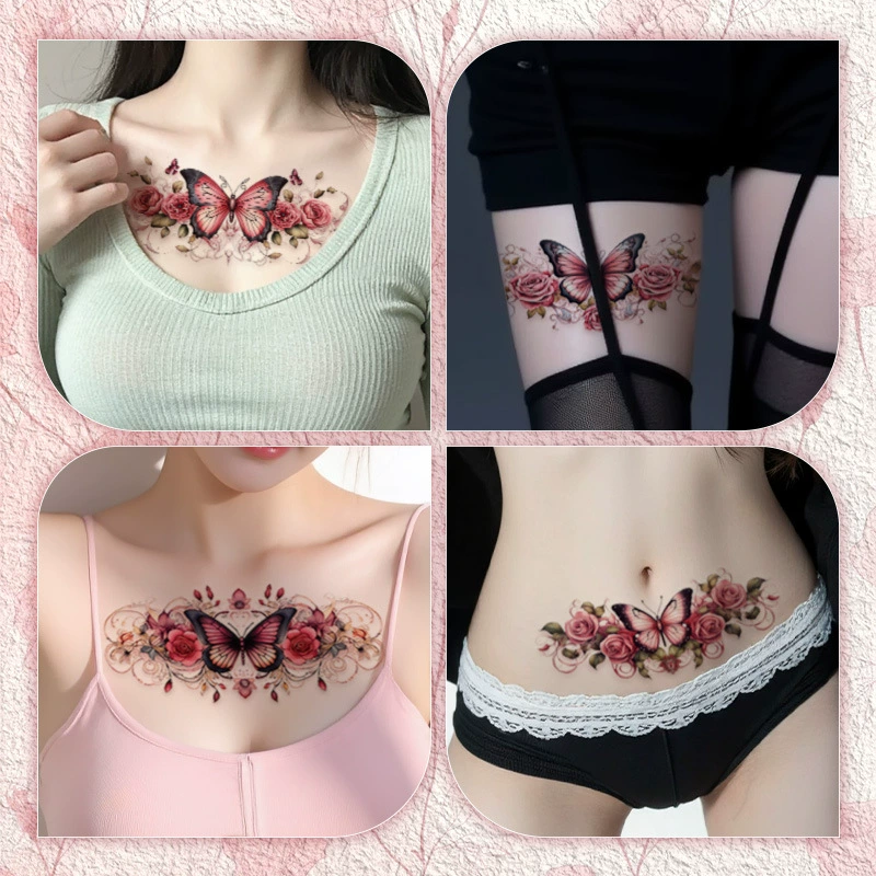 Waterproof tattoo stickers, sexy sticker, long-term effect, print