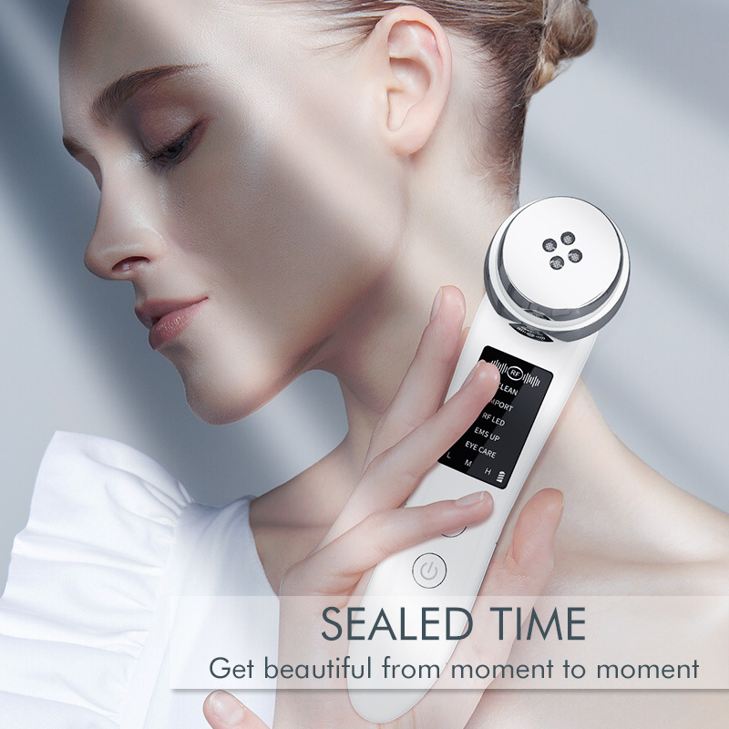 New beauty instrument for household facial lifting and firming, microcurrent photon rejuvenation instrument, vibration massage essence introduction instrument