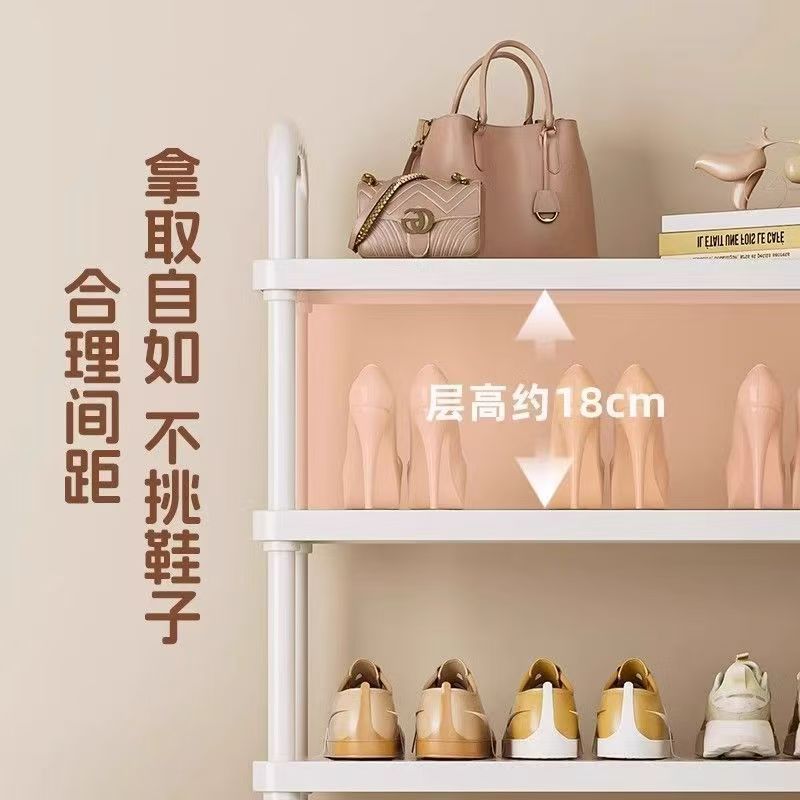 可移动鞋架带轮多层家用门口鞋柜出租屋门后架子宿舍桌下鞋子收纳|undefined