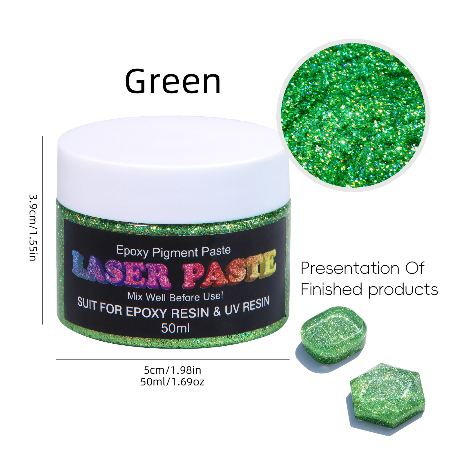 레이저 컬러 페이스트-녹색
