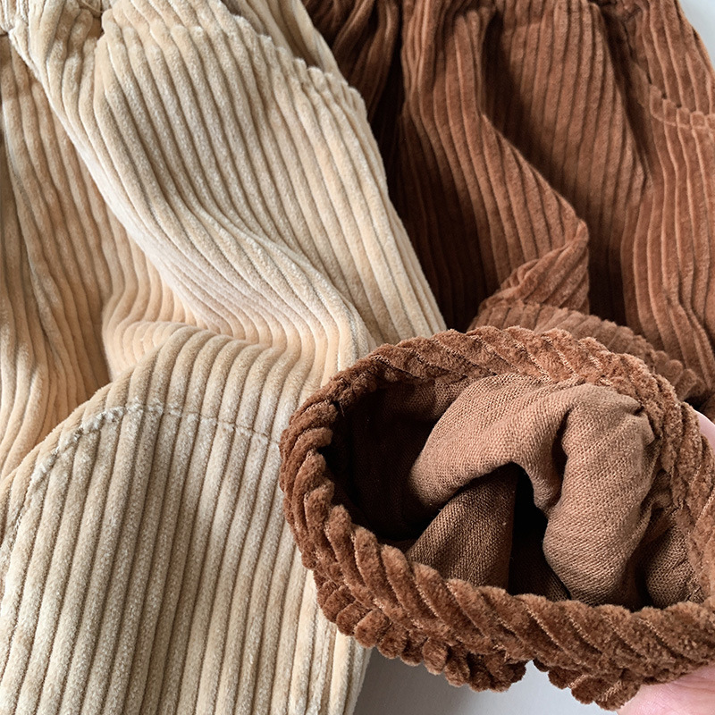 Pantalones de Pana Holgados para Niño de Pana de Algodón Largo al Tobillo para Primavera y Otoño