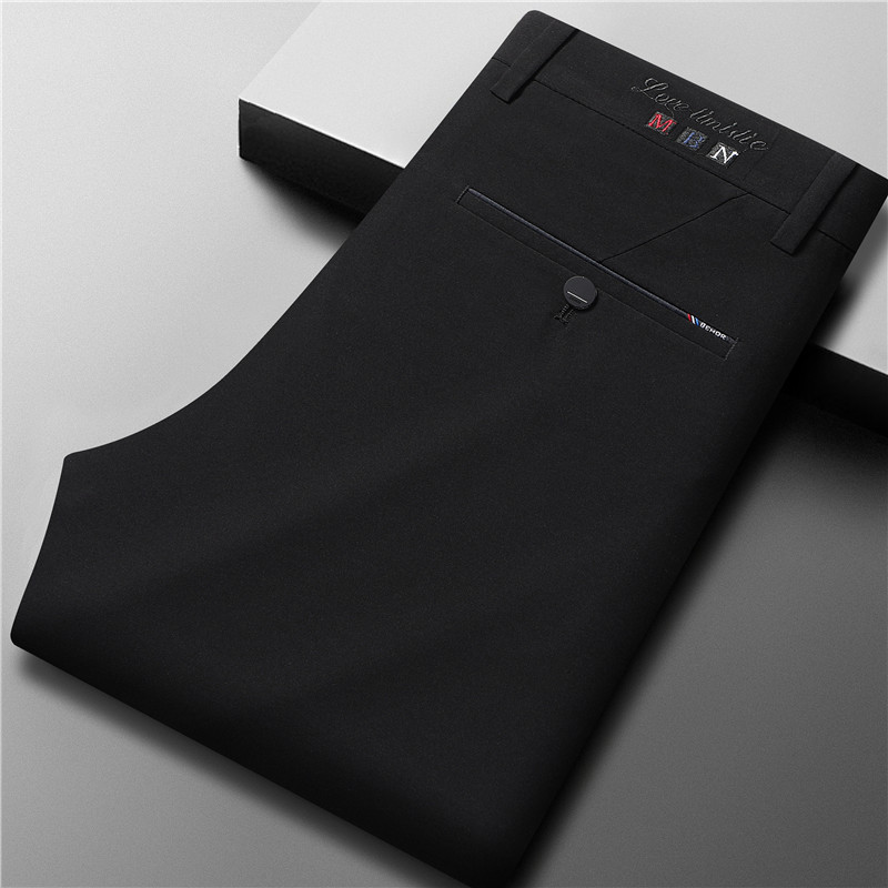 保罗周末新款男士休闲男裤春夏季直筒商务西装裤免烫弹力长裤子