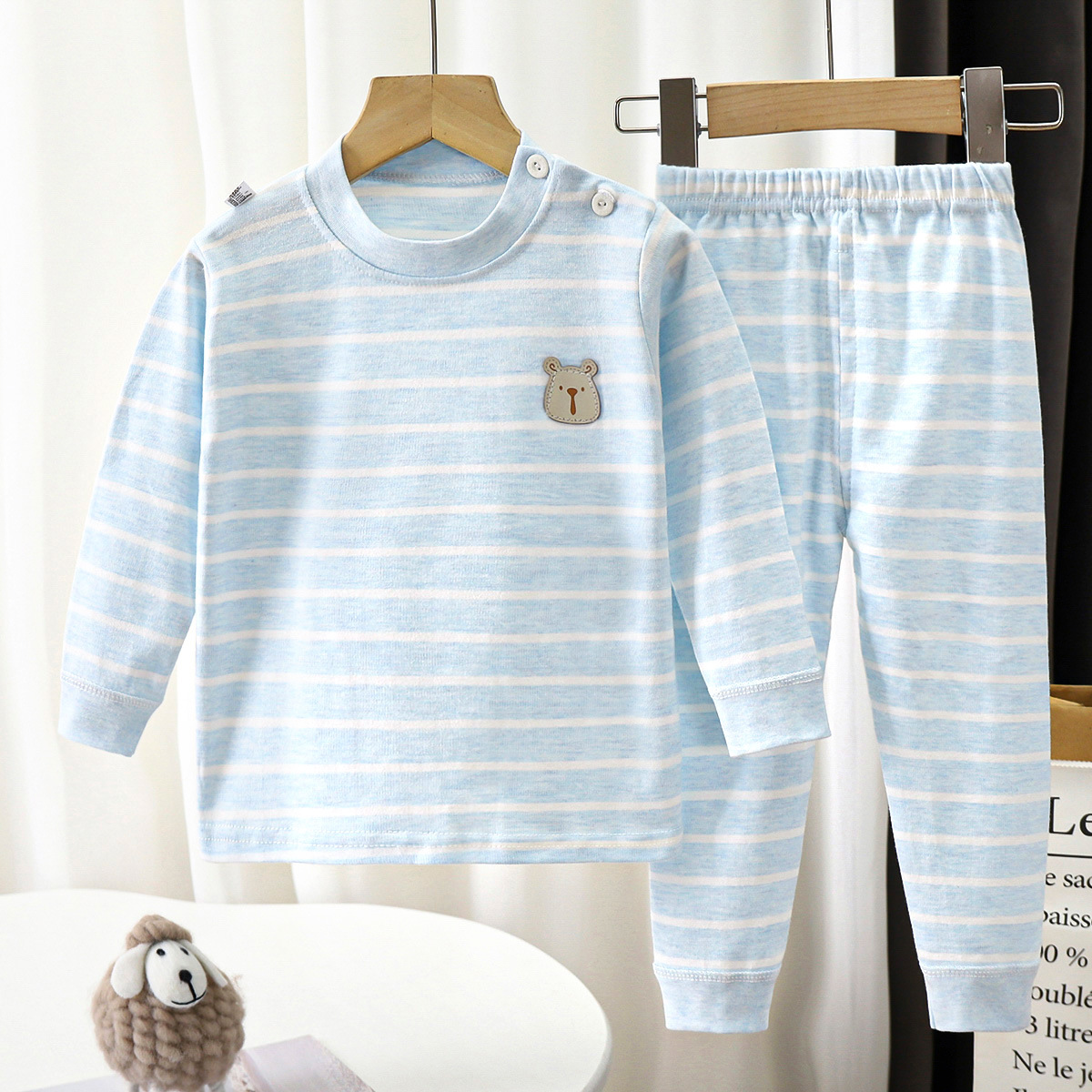 Otoño chaqueta infantil pantalones de otoño ropa interior de algodón bebé ropa interior de algodón jacquard algodón colorido