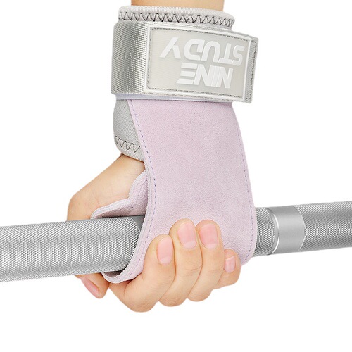 Professional women's deadlift booster belt cowhide palm guard pull-up dumbbell gloves fitness horizontal bar deadlift grip belt
