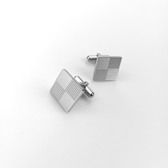 Stainless steel men's shirt spring sleeve pin engraving French round cufflinks shirt cufflinks new product recommendation