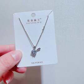 雅施丽芙银饰品S925新款气质优雅短款预售银项链锁骨链女5137Y