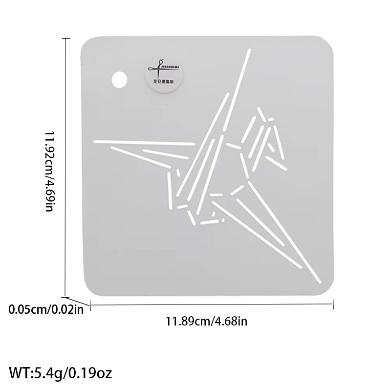 Línea presionando Plantilla de bordado plantilla patrón de ciruela bambú acolchado tablero de dibujo plantilla de bordado herramienta de patchwork