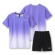 Gradual Change Sports suit Women's Summer Fitness Short-sleeved T-shirt Quick-drying Clothes Running Loose Leisure Sports plus size