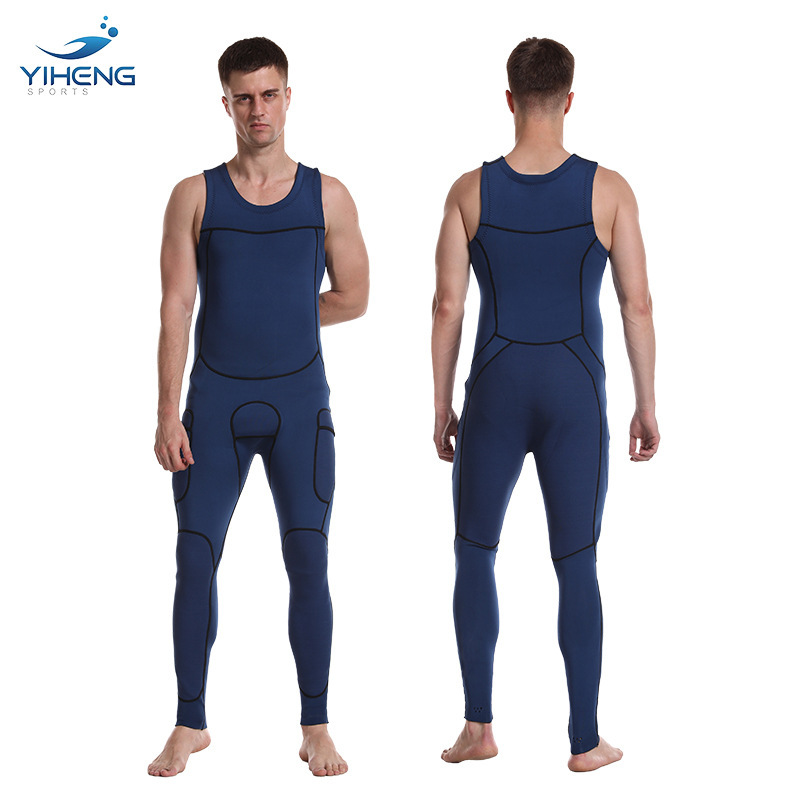 Cross-Border Wetsuit Men's Vest-Style Sleeveless Wetsuit Surfing Snorkeling Swimming Motorboat Sun Protection Wet Surfing Suit