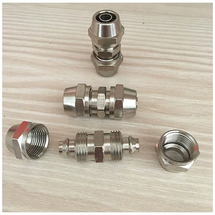 RHX-14 разъем для пучка труб для угольной шахты, материал, медь, никелированный разъем для пучка труб 8-10-12 мм