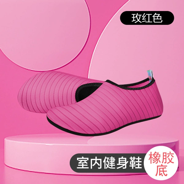 Striped Flose-Rose Red