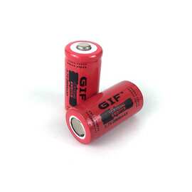 GIF红色2800mah 16340锂电池3.7V电动牙刷可充电强光手电筒电池