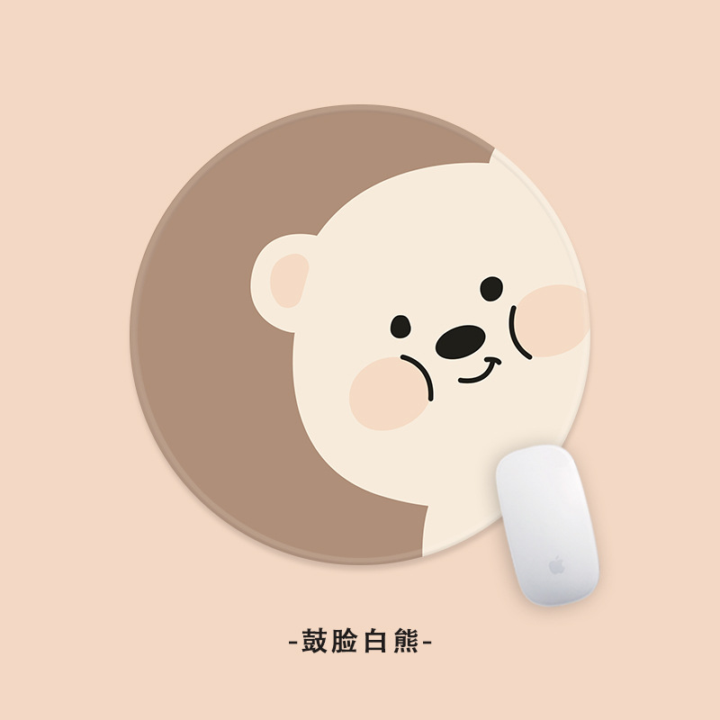 Y2402-Drum 얼굴 흰 곰