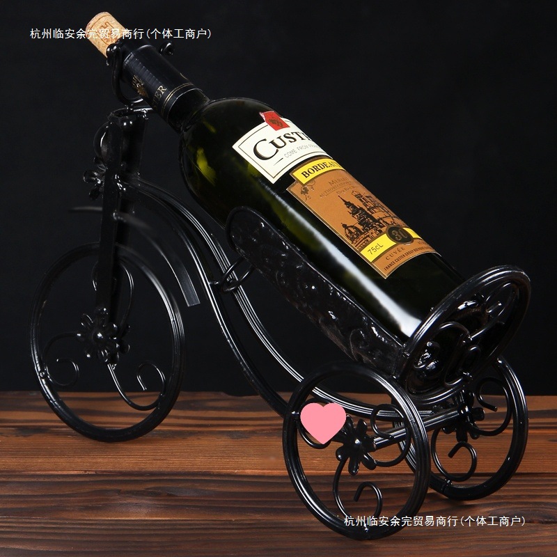红酒架现代简约客厅摆件家居装饰品葡萄酒架铁艺酒柜摆设欧式酒架
