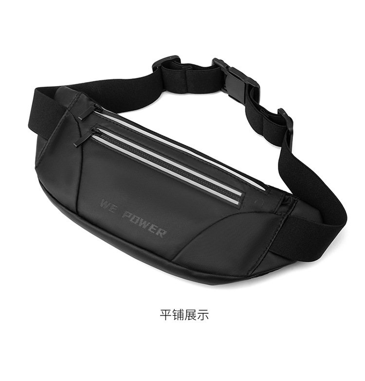 WEPOWER's new casual outdoor waist bag, sports phone, running bag, fitness, waterproof pu waist bag for both men and women undefined